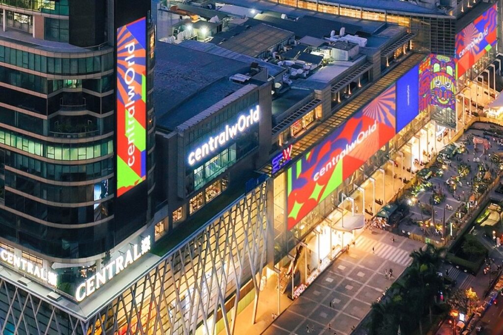 CentralwOrld with colorful facade