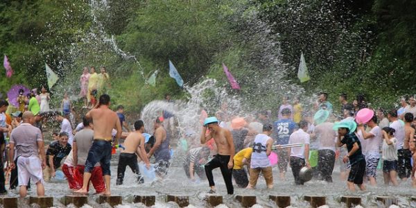Songkran is water festival in Thailand
