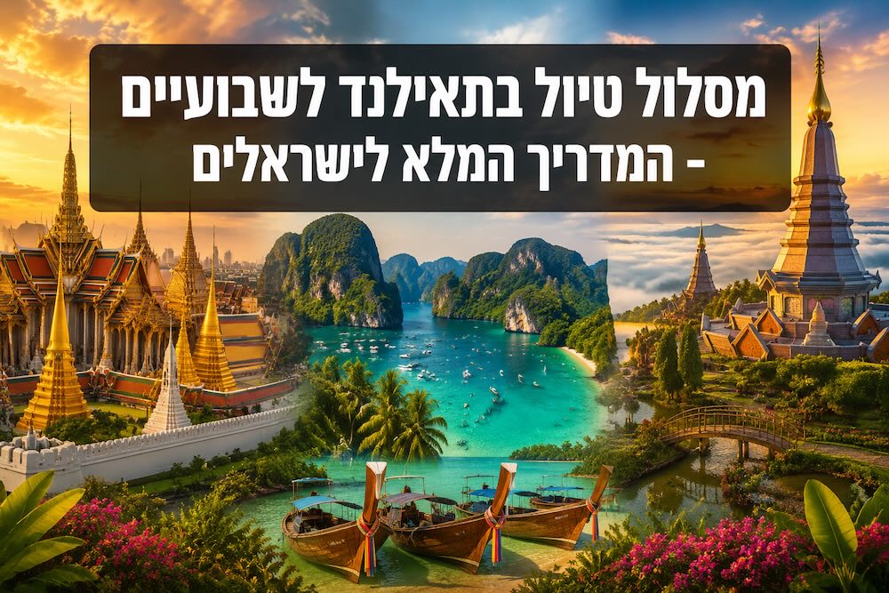 מסלול טיול בתאילנד לשבועיים: המדריך המלא לישראלים (2026)